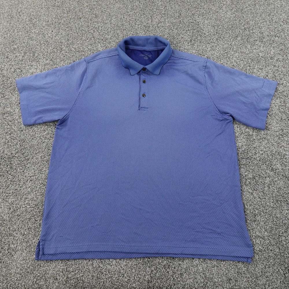 Golden Bear Polo Shirt Mens 2XL Blue‎ Performance Lightweight Golf Preppy Casual